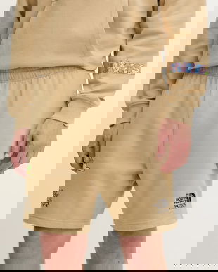 The North Face pantaloni scurți din bumbac Mountain Cleanup culoarea verde, NF0A8C2XLK51