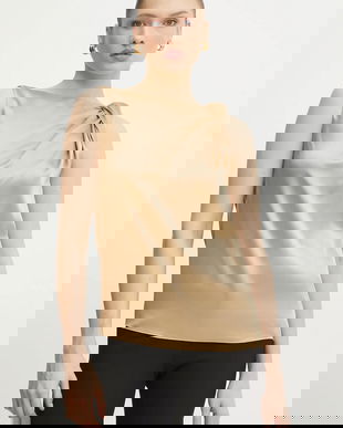 Liviana Conti bluza femei, culoarea verde, neted, F5SS68