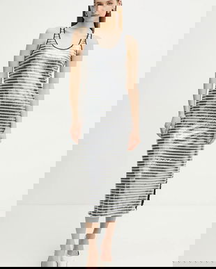 Marella rochie BEATI culoarea bleumarin, midi, dreaptă, 2513621054200