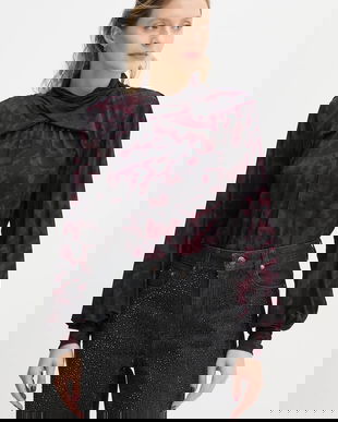 Gestuz bluza femei, culoarea rosu, modelator, 10909578