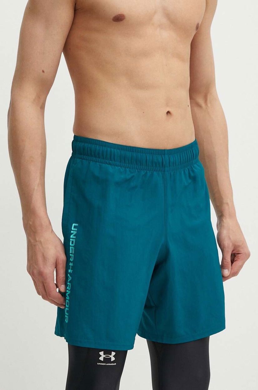 Under Armour pantaloni scurți de antrenament Tech culoarea verde