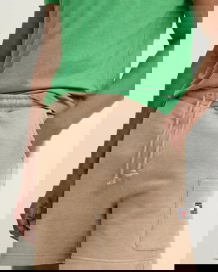 Tommy Jeans pantaloni scurti din bumbac culoarea verde