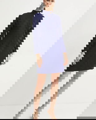 Luisa Spagnoli rochie din lana MARILINA mini, dreaptă, 541495