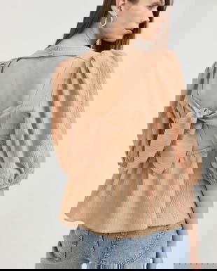 Notes du Nord bluza femei, culoarea maro, neted