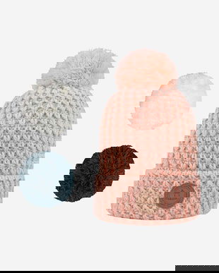 Cabaia caciula Bandista culoarea portocaliu, din tricot gros