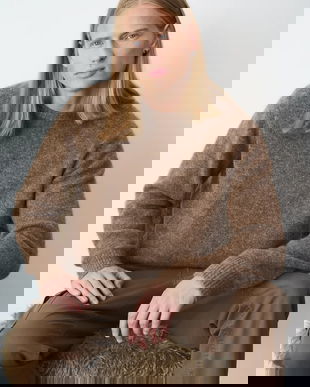 Medicine pulover culoarea maro