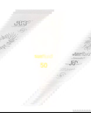 Spray Bio Protectie Solara FPS 50 pentru Ten si Corp, Nuantat, cu Coenzima Q10 - Eco Cosmetics Sun-Fluid SPF 50, 100 ml