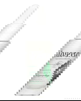 Crema de Ochi Unisex cu Prebiotice, Anti-cearcane si Calmare, Fara Parfum - Lavera Barrier Balance Eye Cream, 15 ml