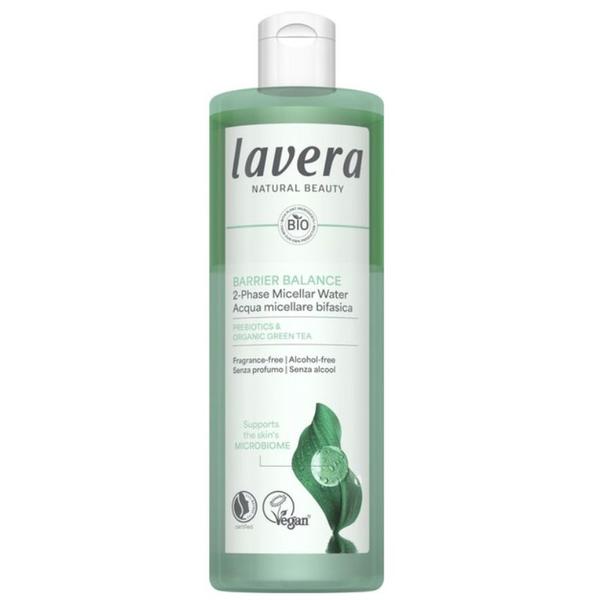 Lotiune Micelara Curatare Blanda cu Prebiotice, Fara Parfum si Alcool - Lavera Barrier Balance 2-Phase Micellar Water, 400 ml