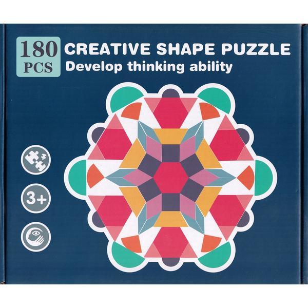 Joc: Tangram din lemn 180 piese