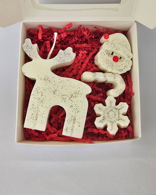 Pachet de Sărbători Magia Renului  Lumânare Handmade și Melt-uri Parfumate