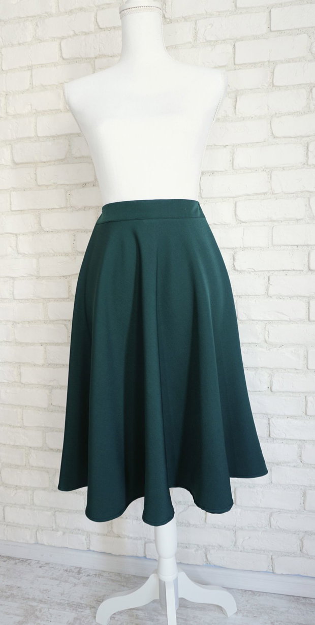 Fusta Clos Lunga Verde Inchis