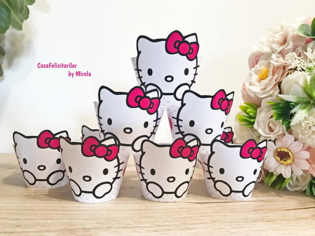 Învelitori brioșe Hello Kitty