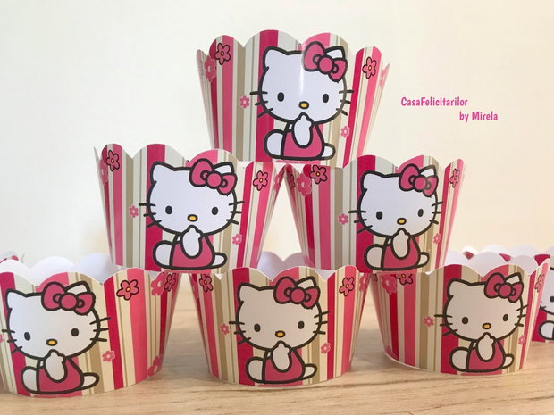 Învelitori pentru brioșe Hello Kitty