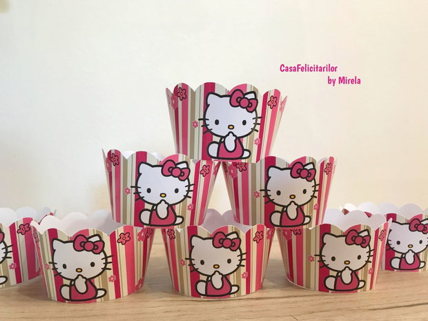 Învelitori pentru brioșe Hello Kitty