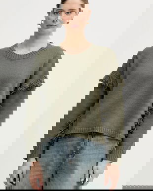 United Colors of Benetton pulover din amestec de lână culoarea verde, 191VD10EZ