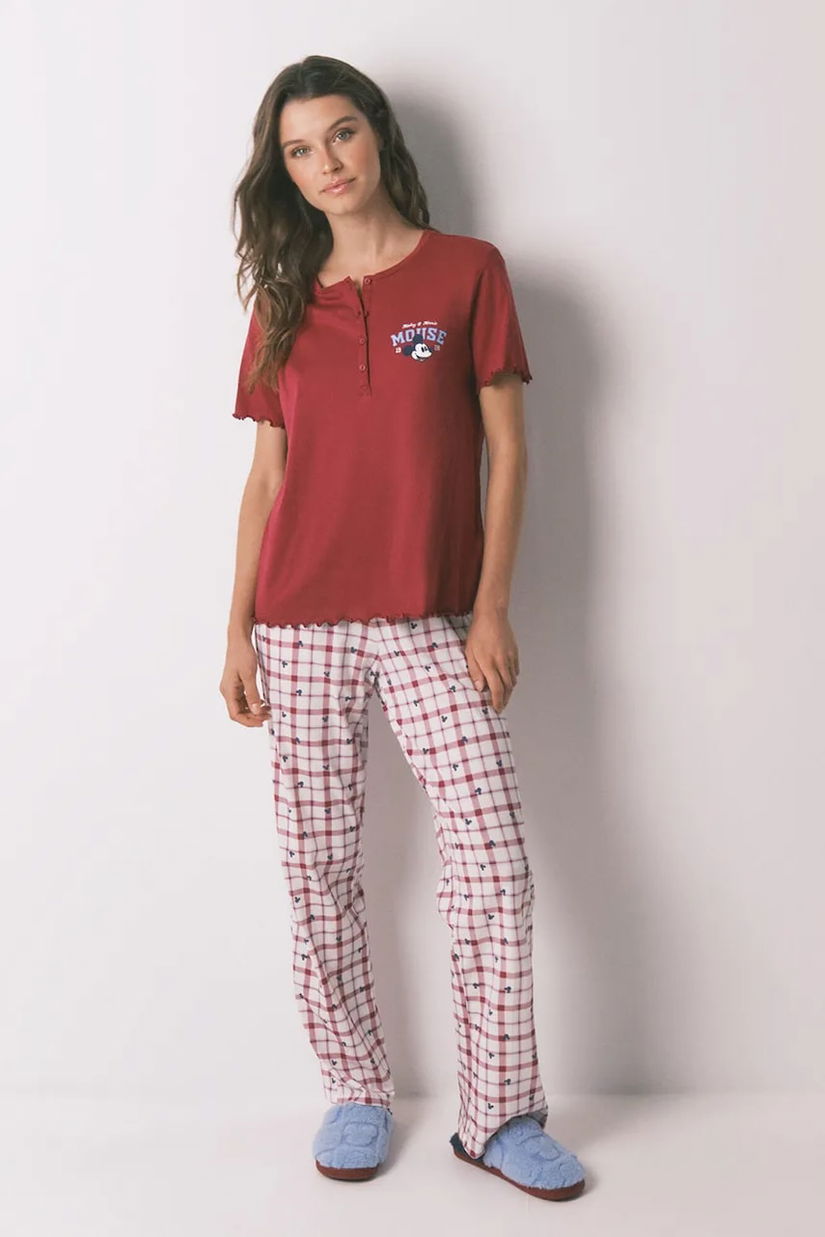 women'secret pijamale de bumbac culoarea roșu, bumbac, 3132157