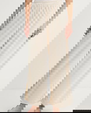 United Colors of Benetton pantaloni de pijama culoarea bej, 3JQA3F04W