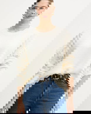 United Colors of Benetton pulover din amestec de lână culoarea bej, 191VD10EZ