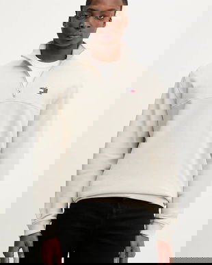 Tommy Jeans bluză culoarea bej, uni, DM0DM22344