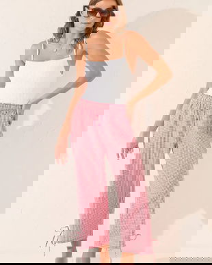 women'secret pantaloni pijama bumbac culoarea bordo, bumbac, 3709664