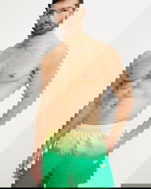 Lacoste pantaloni scurți de baie culoarea galben, MH9108