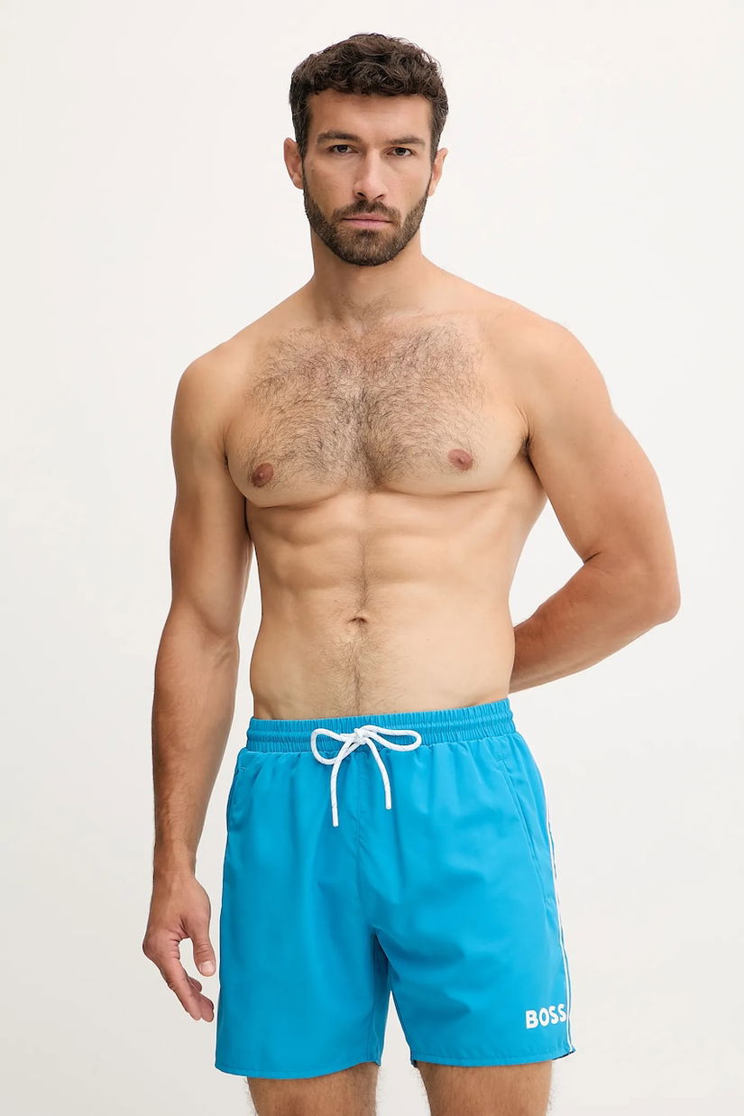 BOSS pantaloni scurți de baie culoarea gri, 50514429