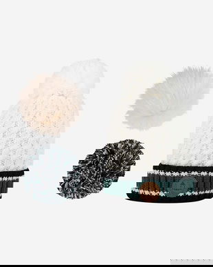 Cabaia caciula Balmoral Vegan culoarea verde, din tricot gros