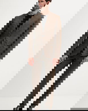 Lindbergh costum culoarea verde, uni, 30-606900