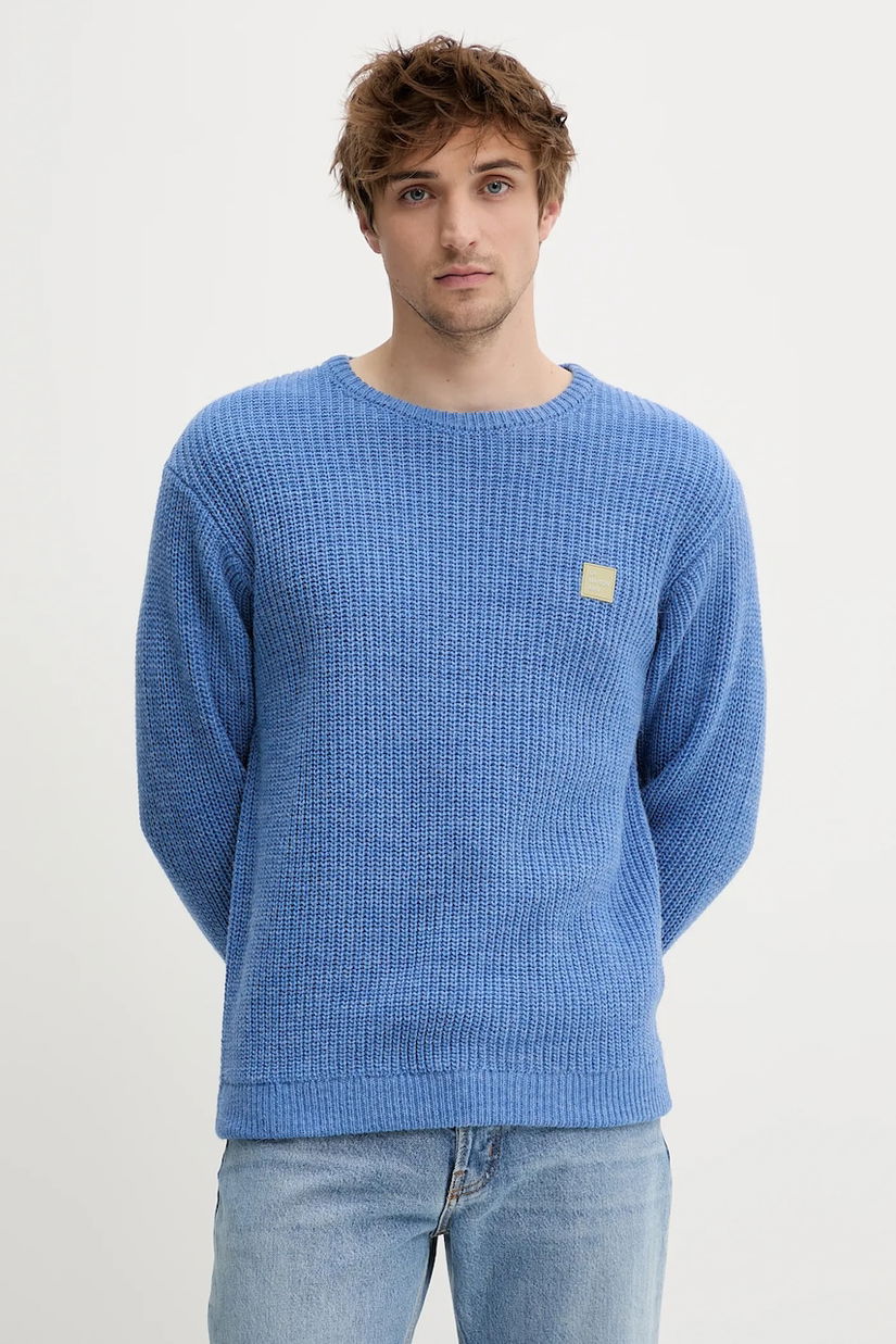 American Vintage pulover din amestec de lână culoarea violet, MCRA18AE25