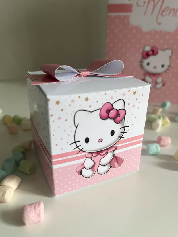 Cutii mărturii botez fetițe Hello KItty