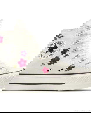 Tenisi unisex Converse Chuck Taylor All Star Lift Platform Flowers A15463C, 38, Bej