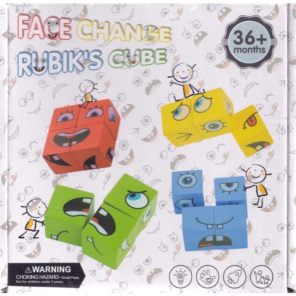 Joc expresii faciale. Face change Rubik&#039;s Cube