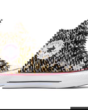 Tenisi unisex Converse Chuck Taylor All Star Lift Platform Leopard A15462C, 40, Maro