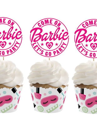 Toppere brioșe Barbie let s go party
