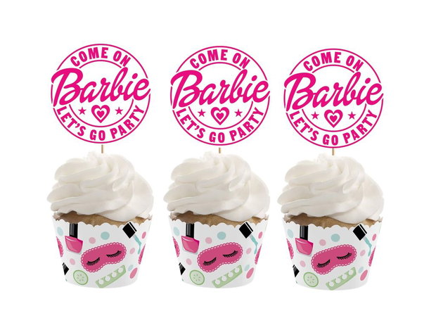Toppere brioșe Barbie let s go party