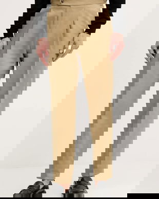 BOSS pantaloni C-Perino-PL-DTL-254 bărbați, culoarea verde, croială chinos 50556704