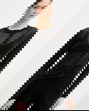 United Colors of Benetton cardigan culoarea negru, light, 33UXD500Y