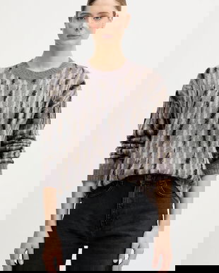 Sisley pulover din amestec de mohair culoarea gri, light, 1TQ1L106Z