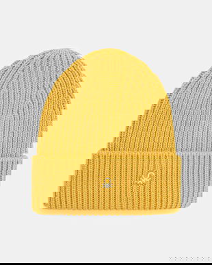 United Colors of Benetton pălărie din amestec de lână culoarea galben, 12PAUA00X