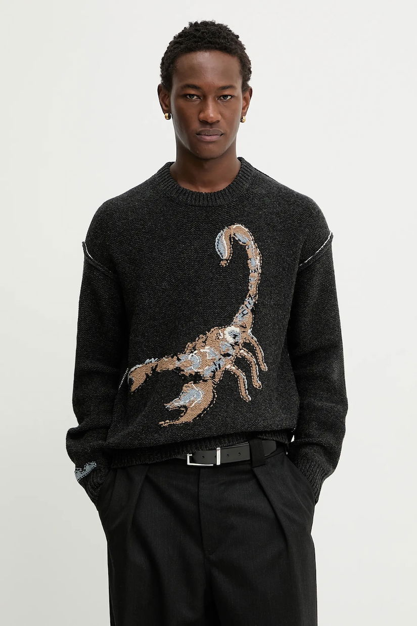 ZADIG&VOLTAIRE pulover de lână culoarea gri, KMSW01781