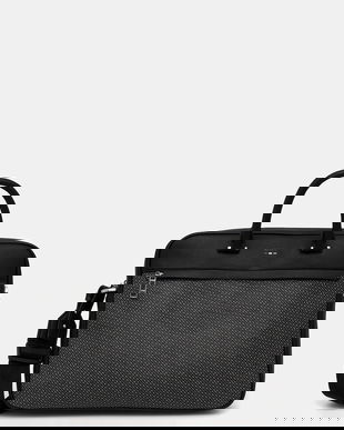 BOSS geantă Ray_MN_S doc case Ray_MN_S doc case culoarea negru, 50558203