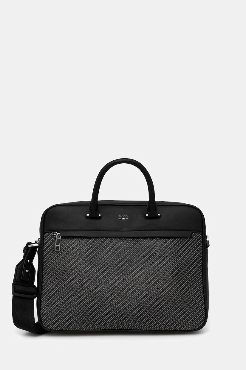 BOSS geantă Ray_MN_S doc case Ray_MN_S doc case culoarea negru, 50558203