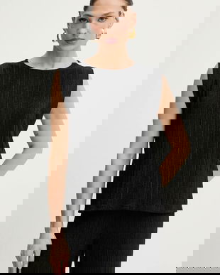 Morgan bluză culoarea negru, uni, DIABOLO