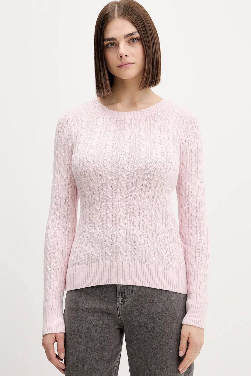 Hollister Co. pulover culoarea roz, KI350-5305-601