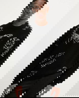 ZADIG&VOLTAIRE pulover de lână culoarea negru, KMSW01790