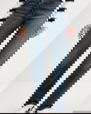 Tommy Jeans blugi culoarea bleumarin, DW0DW22425