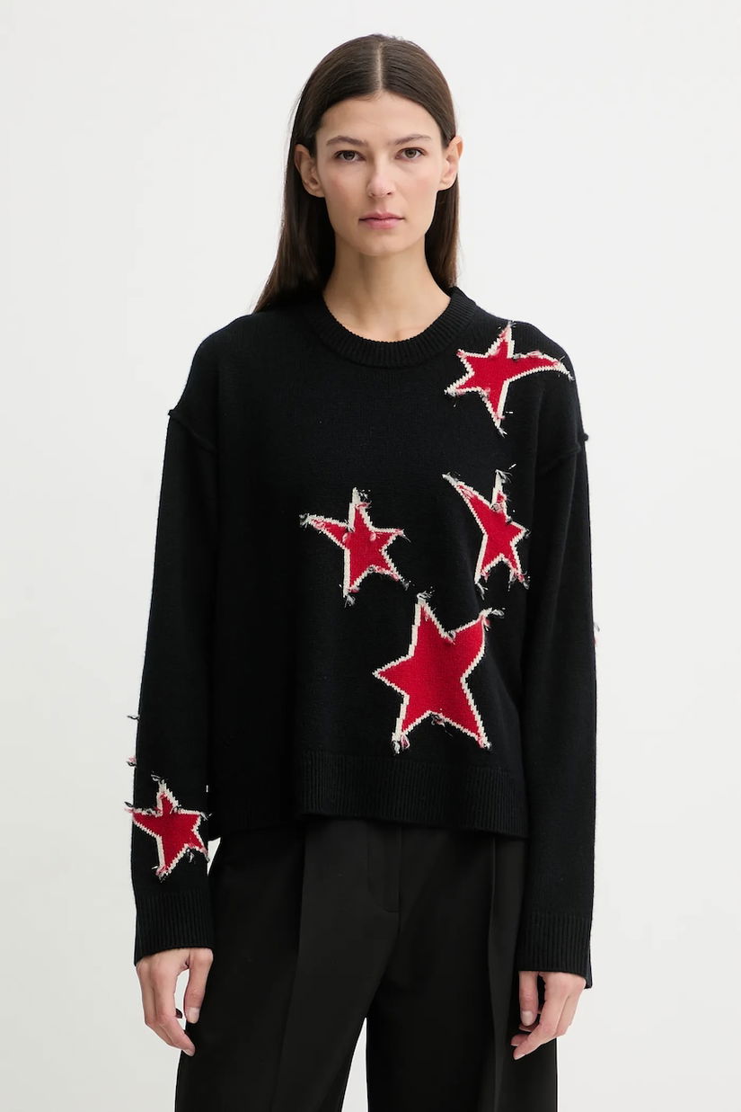 ZADIG&VOLTAIRE pulover de cașmir culoarea negru, KWSW02842