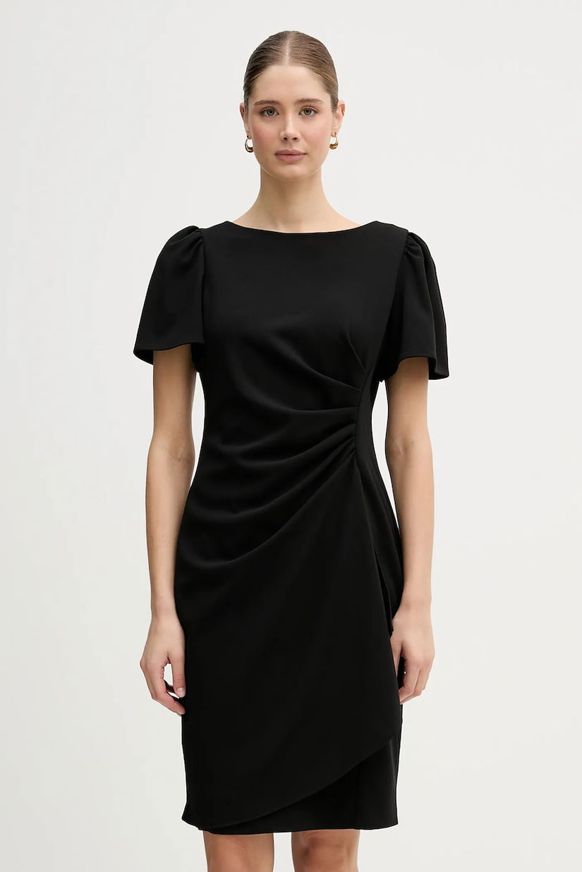 Dkny rochie culoarea negru, mini, drept, DD6A1959
