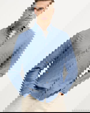 Hackett London cămașă din bumbac cu guler button-down, regular, HM3010548